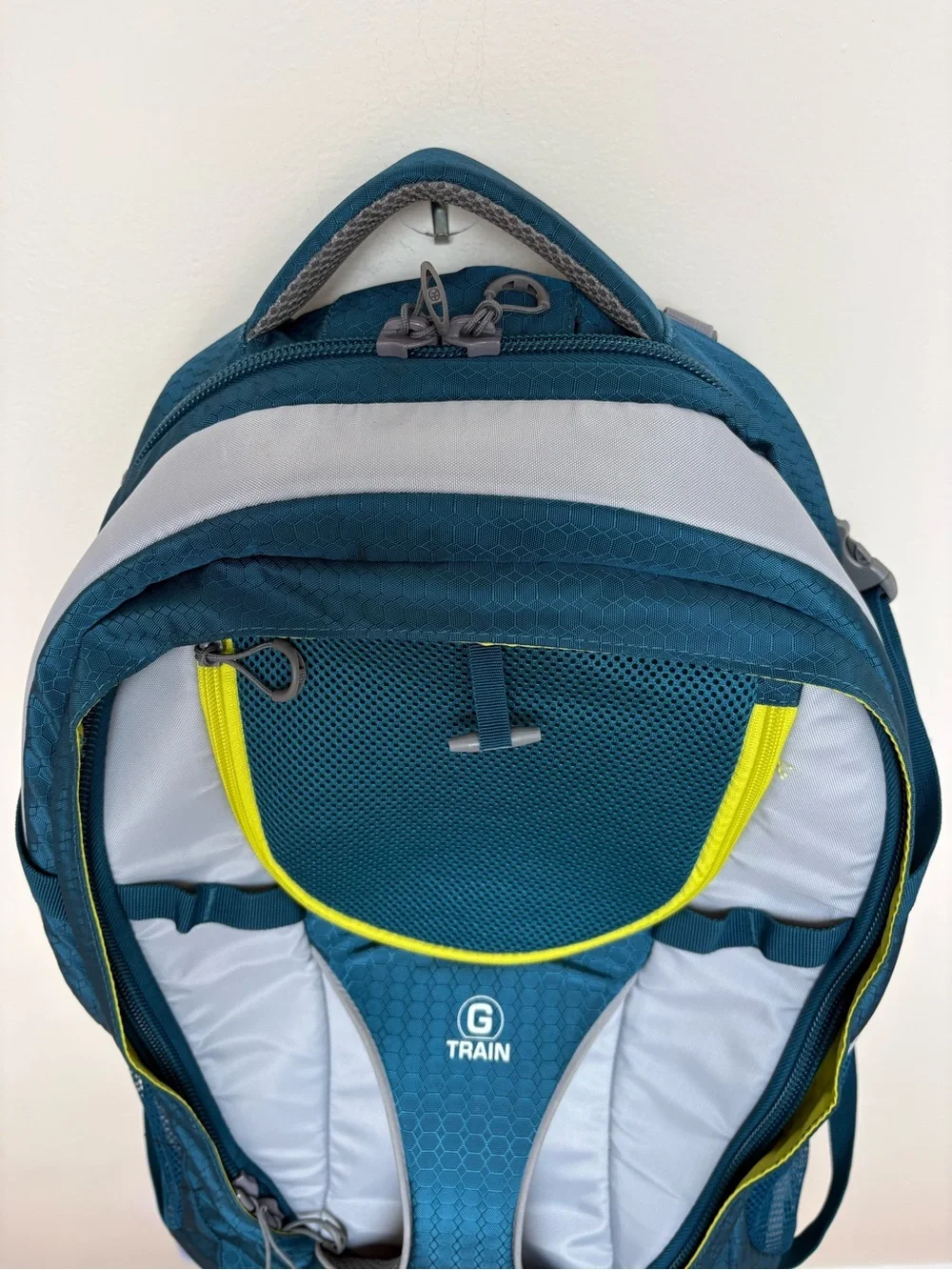 Kurgo G-Train K9 Dog Carrier Backpack Blue Yellow Up to 25 lbs Hiking Travel